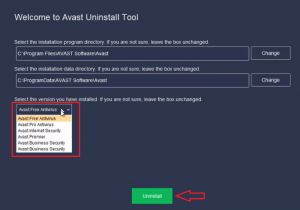 how to uninstall avast antivirus on windows 8