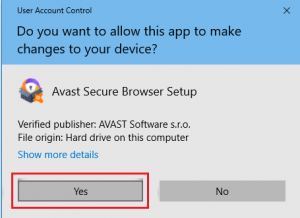can i disable avast browser